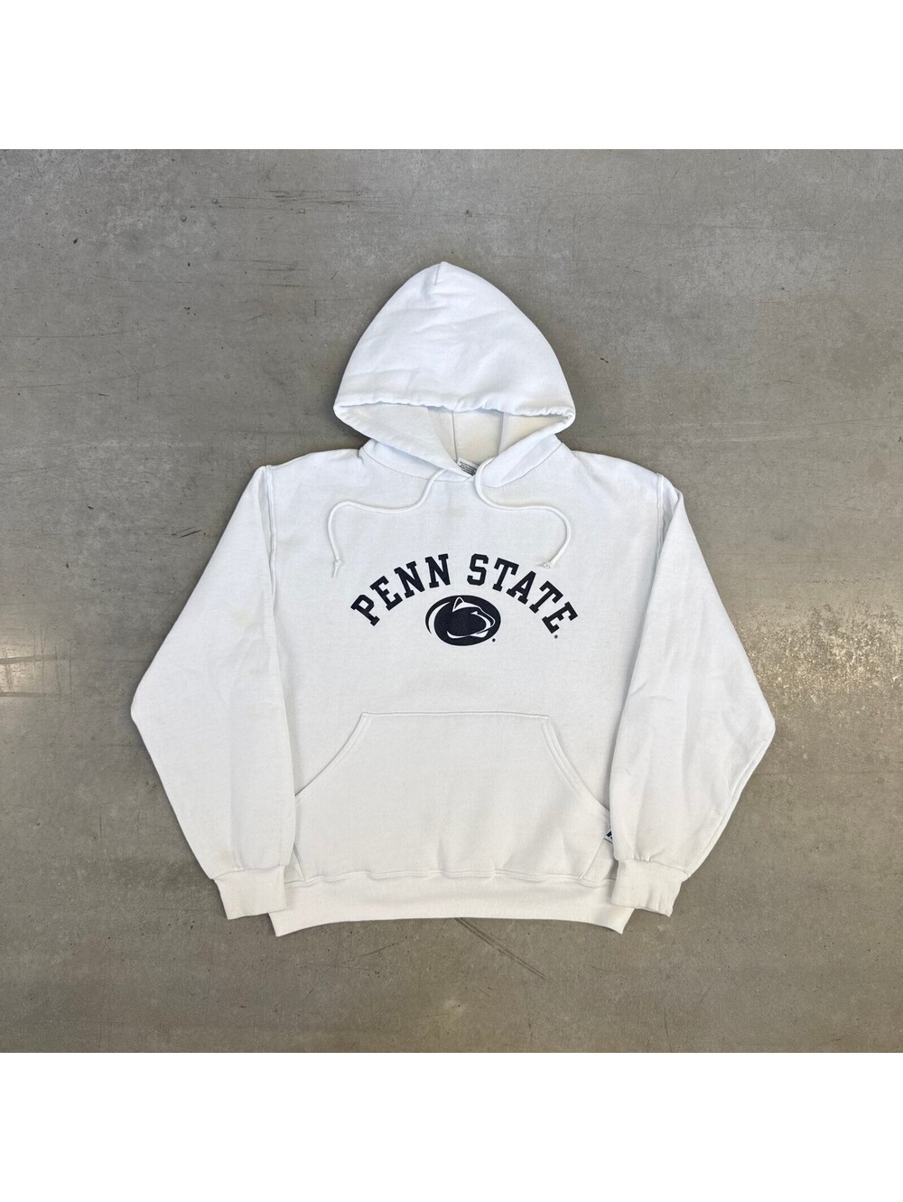 Vintage 2000s Penn State Nittany Lions NCAA Flawed Hooded Sweatshirt White Small